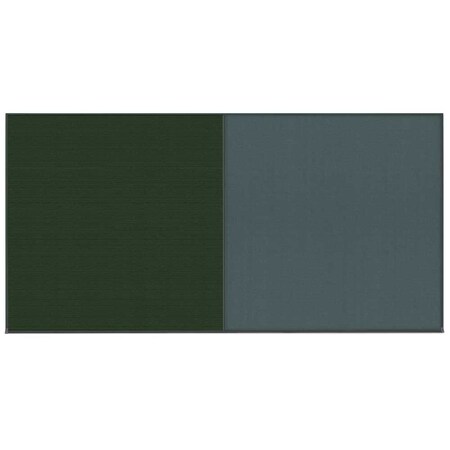 United Visual Products Enclosed Corkboard, 1 Door, 60"x36", 4" Fra UV3410-BLACK-MEDGRY